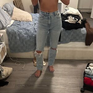 Abercrombie & Fitch High Rise Light Blue Jeans